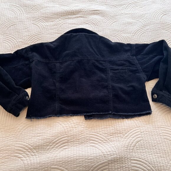 Forever 21 Black Cropped Corduroy Jacket - Picture 5 of 7